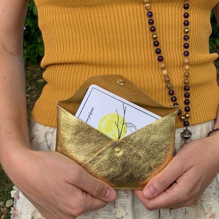Oracle Les Saisons en Moi, 25 cartes aquarelle et pochette cuir
